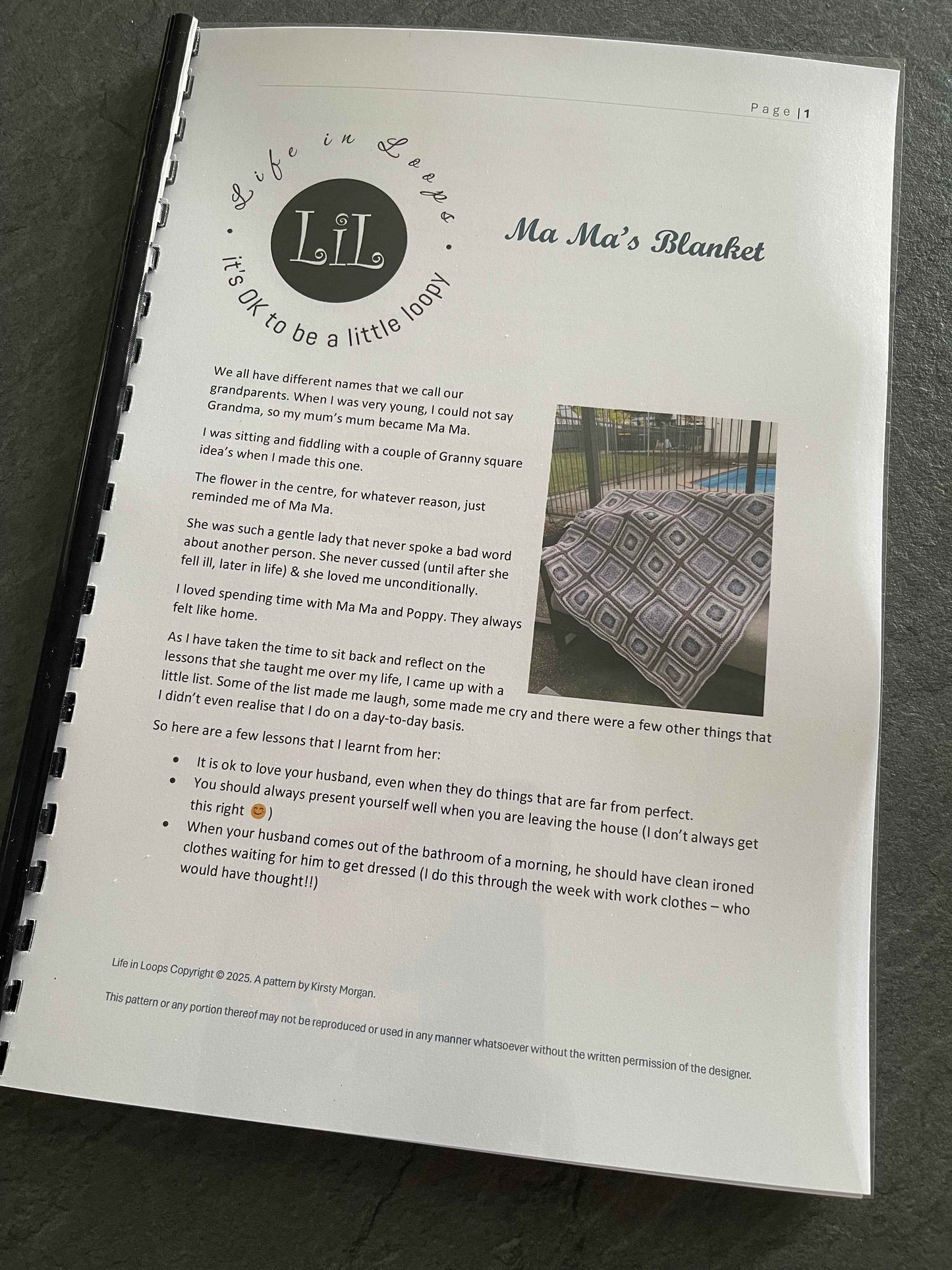 Ma Ma's Blanket Crochet Pattern