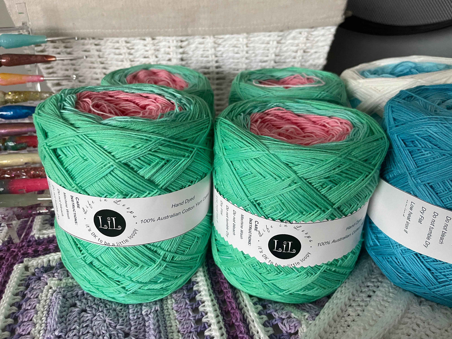 Watermelon Fizz Yarn Cake đâ¨