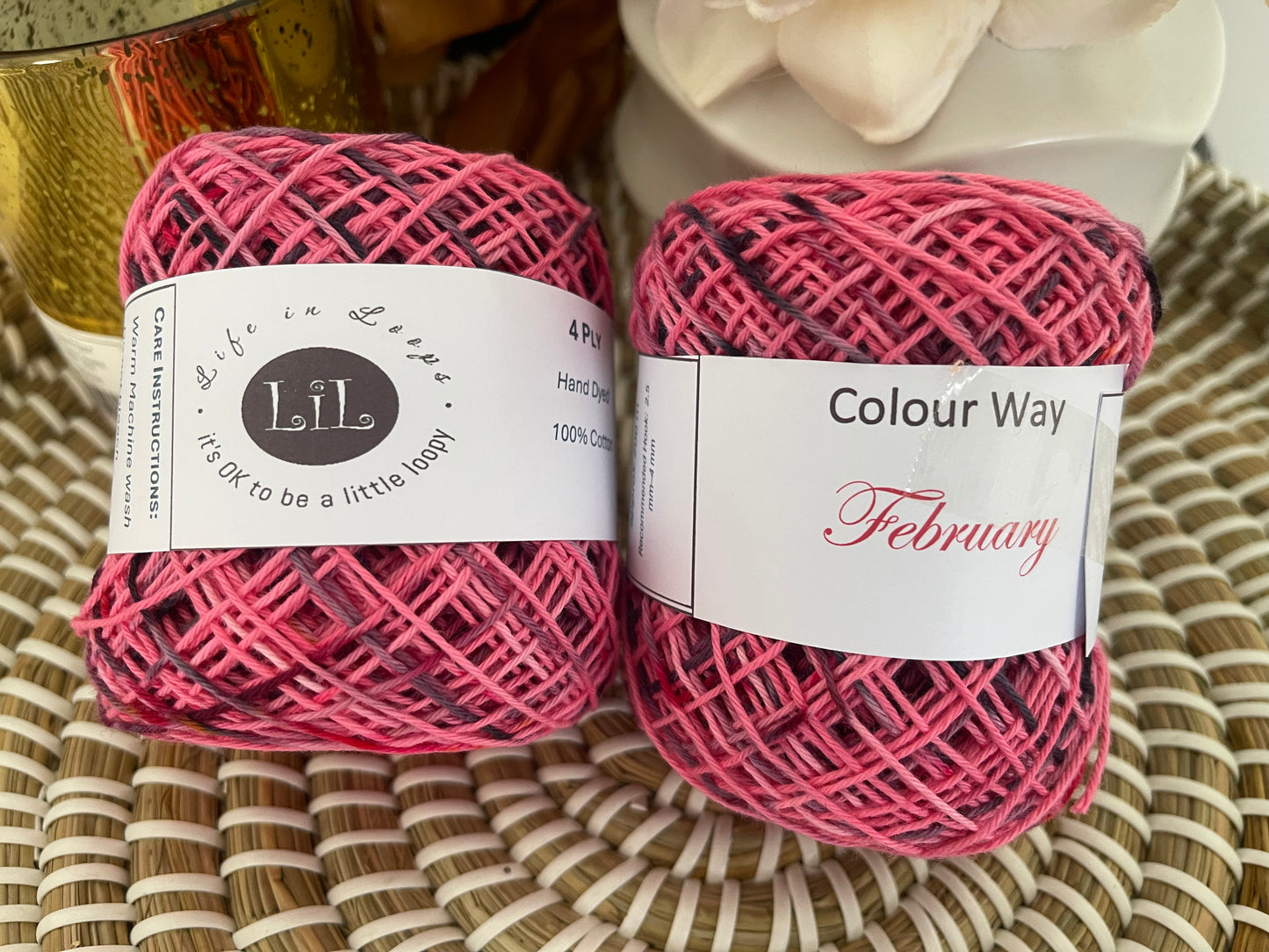 2025 Colour of the Month - Hand Dyed Cotton Yarn