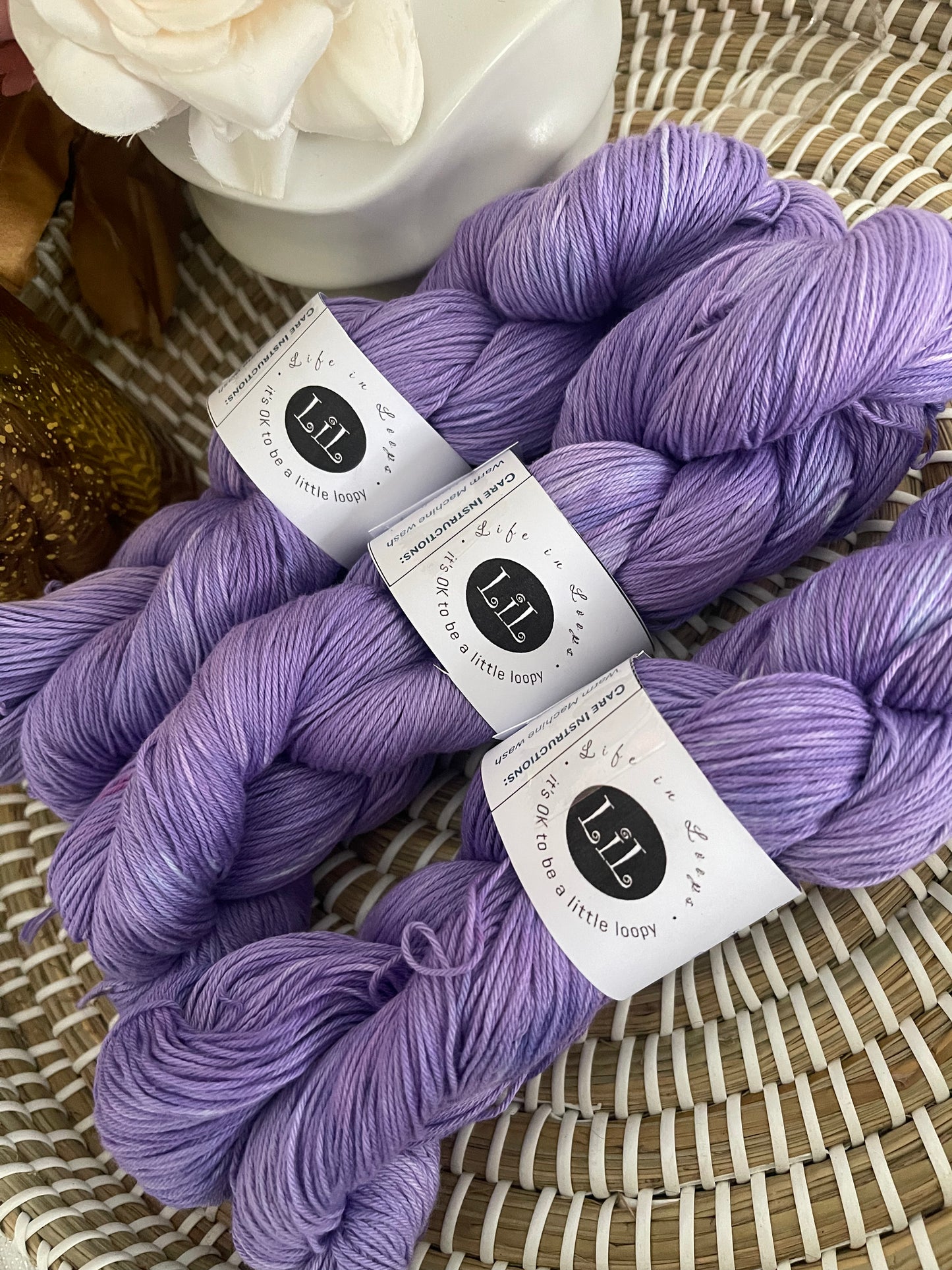 Hand Dyed Cotton Yarn - 100g Semi Tonal