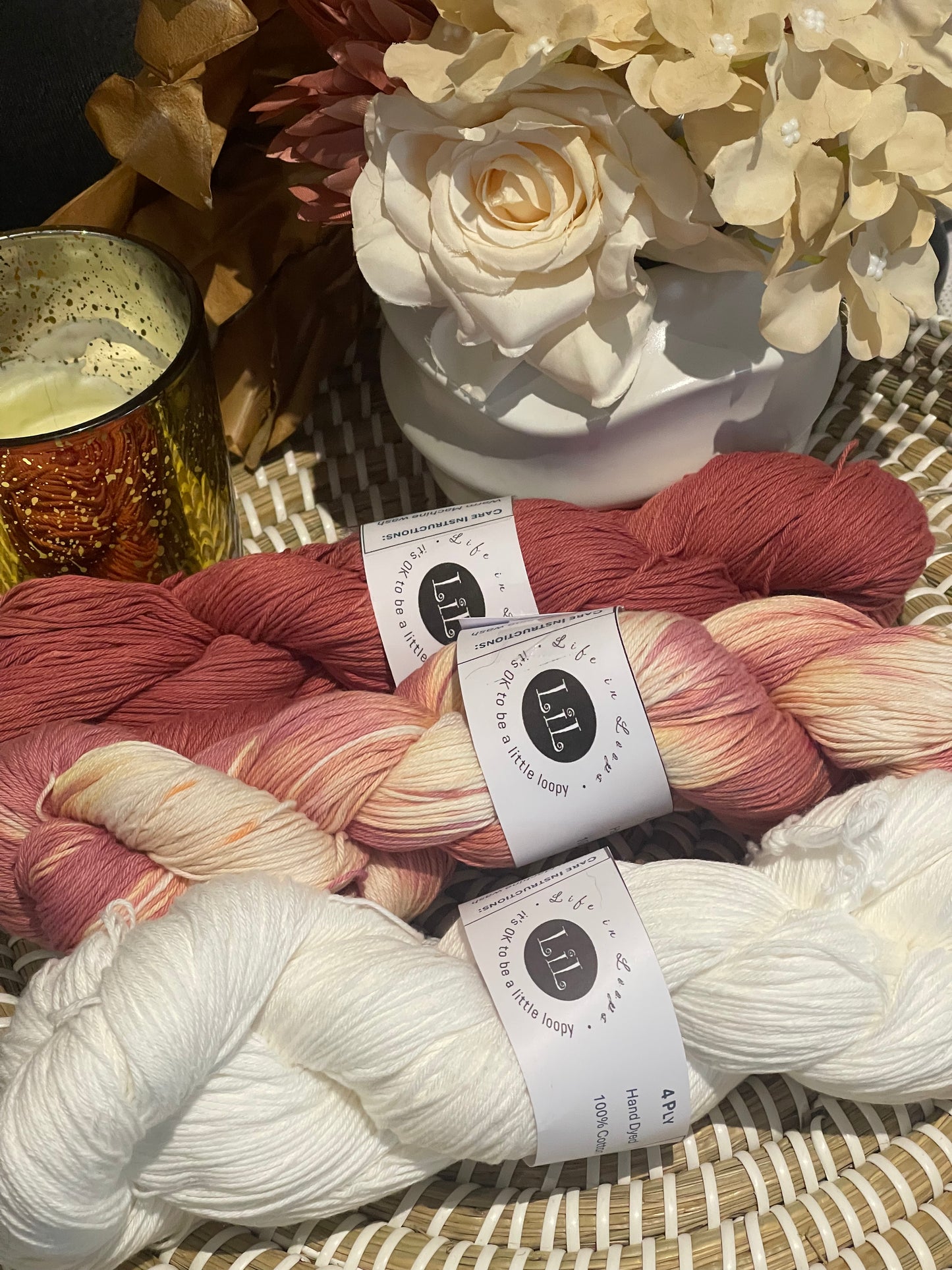 Hand-Dyed Cotton Yarn Boxes