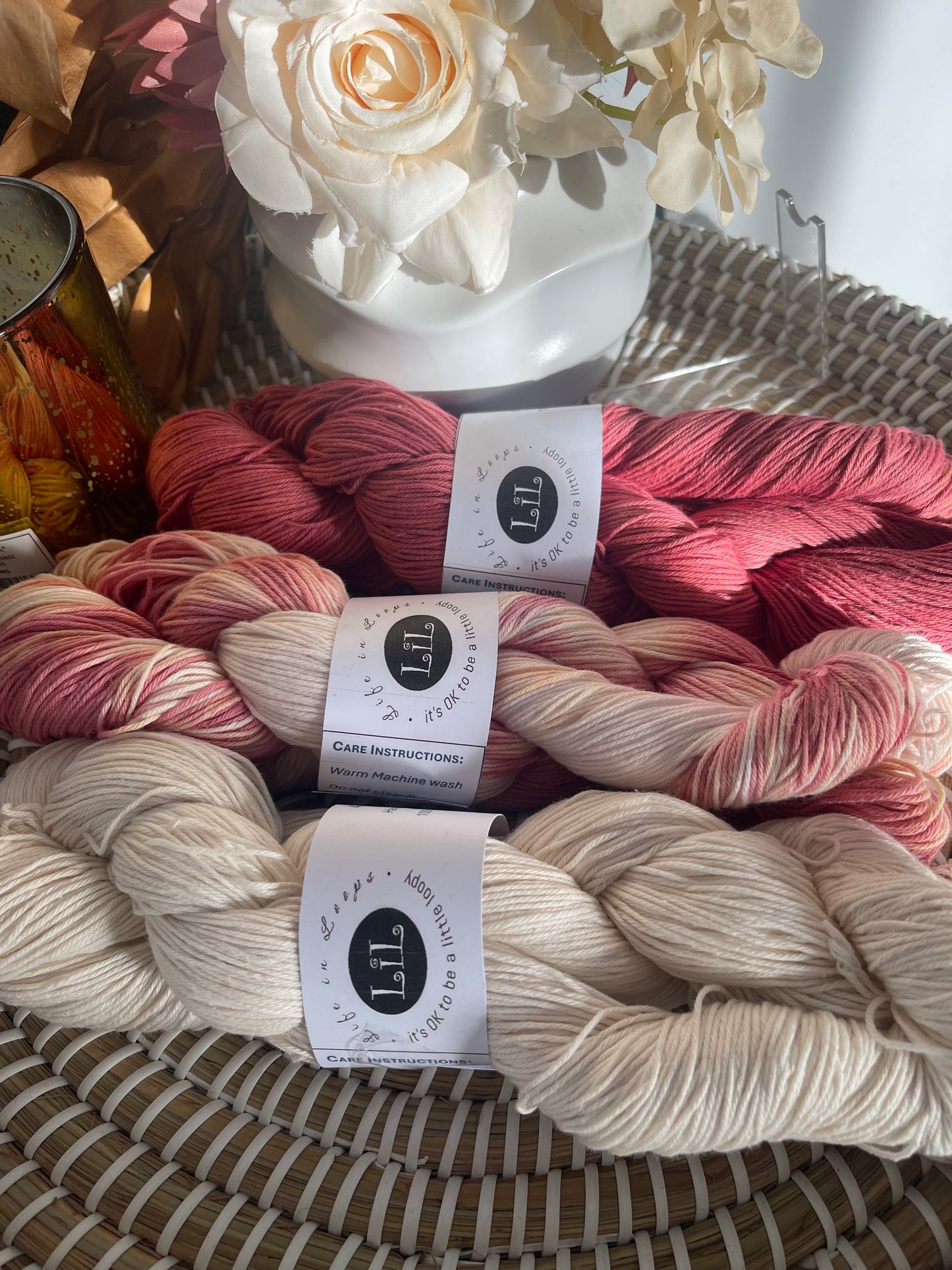 Hand-Dyed Cotton Yarn Boxes