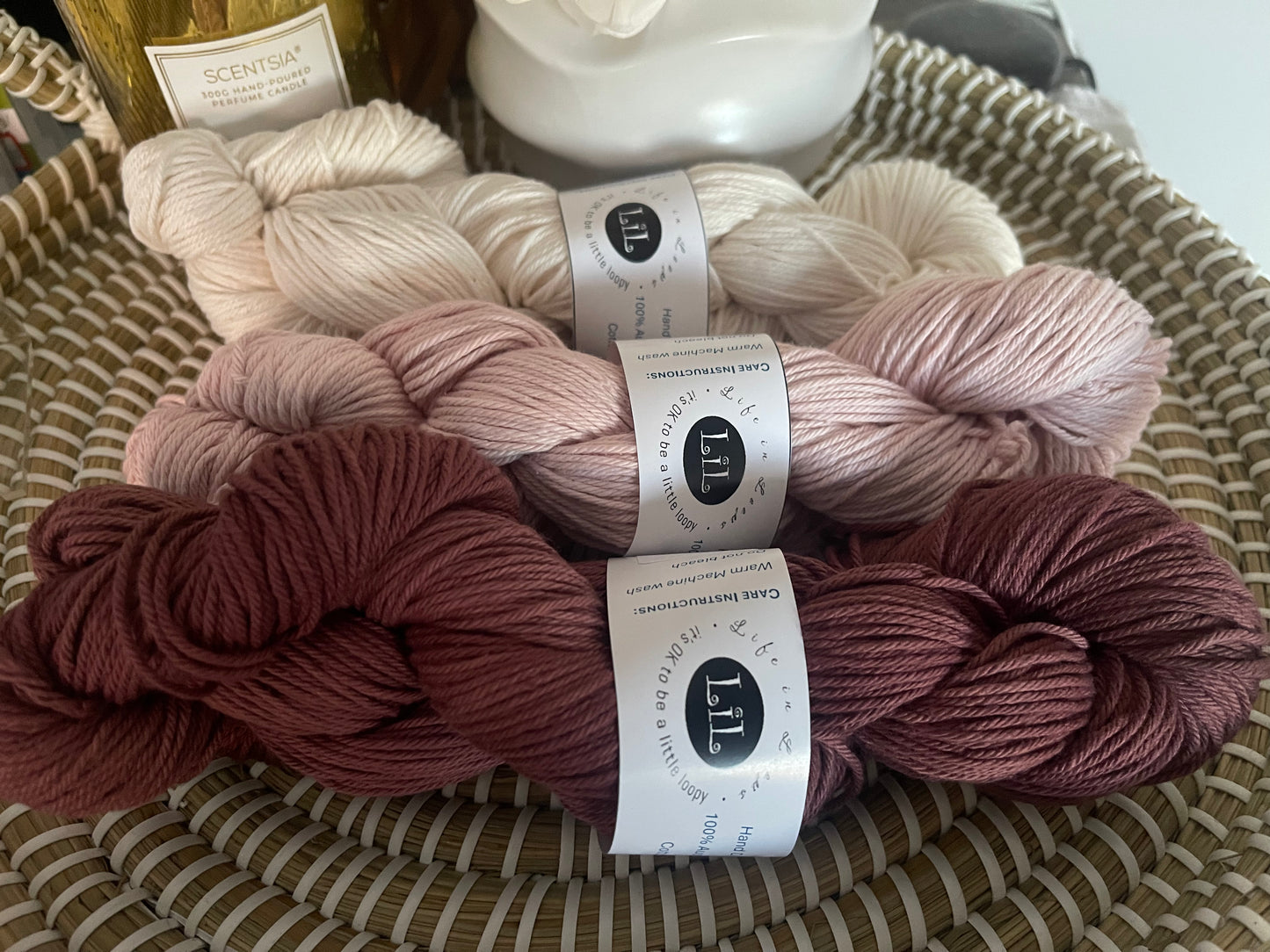 Hand-Dyed Cotton Yarn Boxes