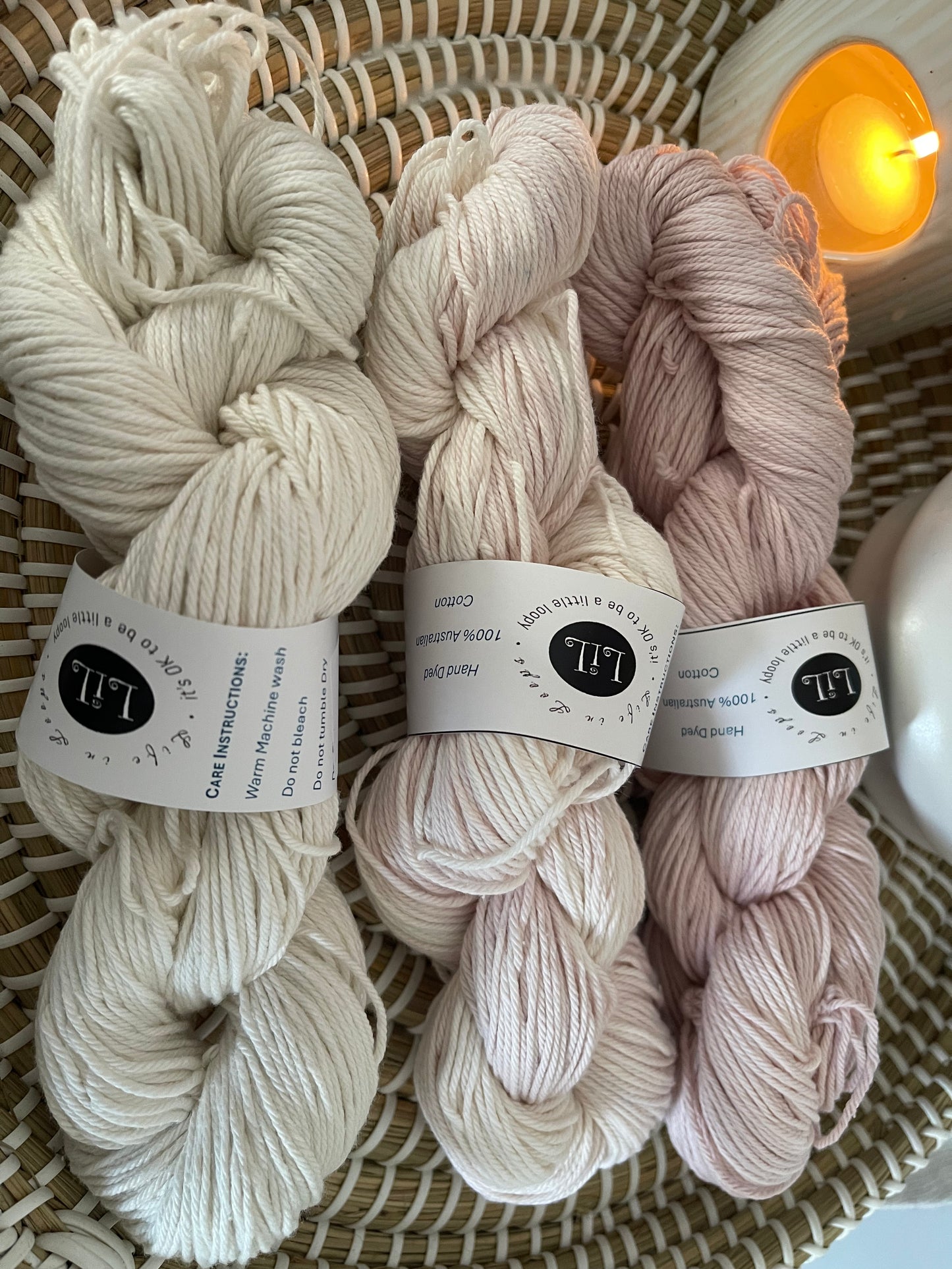 Hand-Dyed Cotton Yarn Boxes