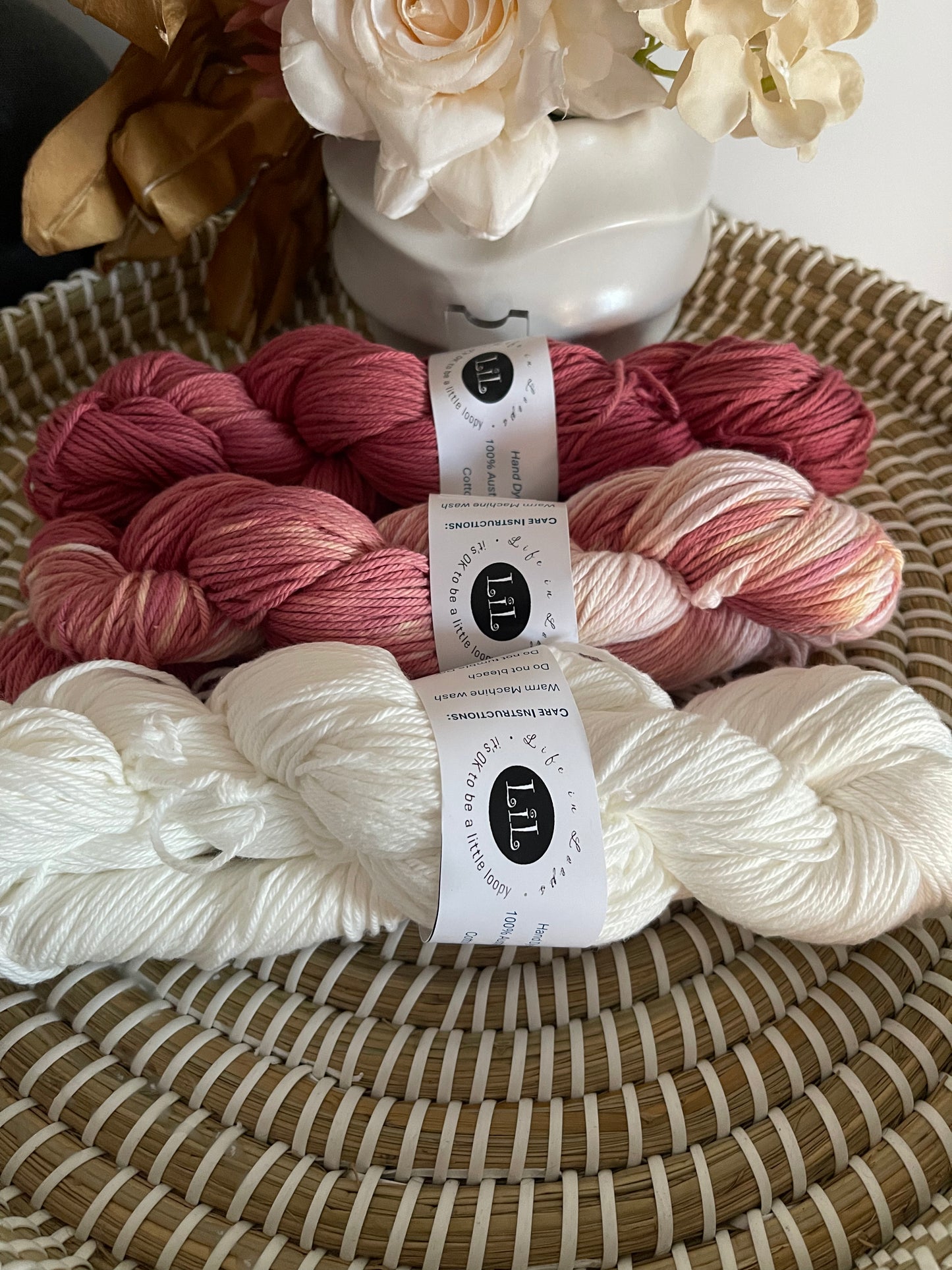 Hand-Dyed Cotton Yarn Boxes