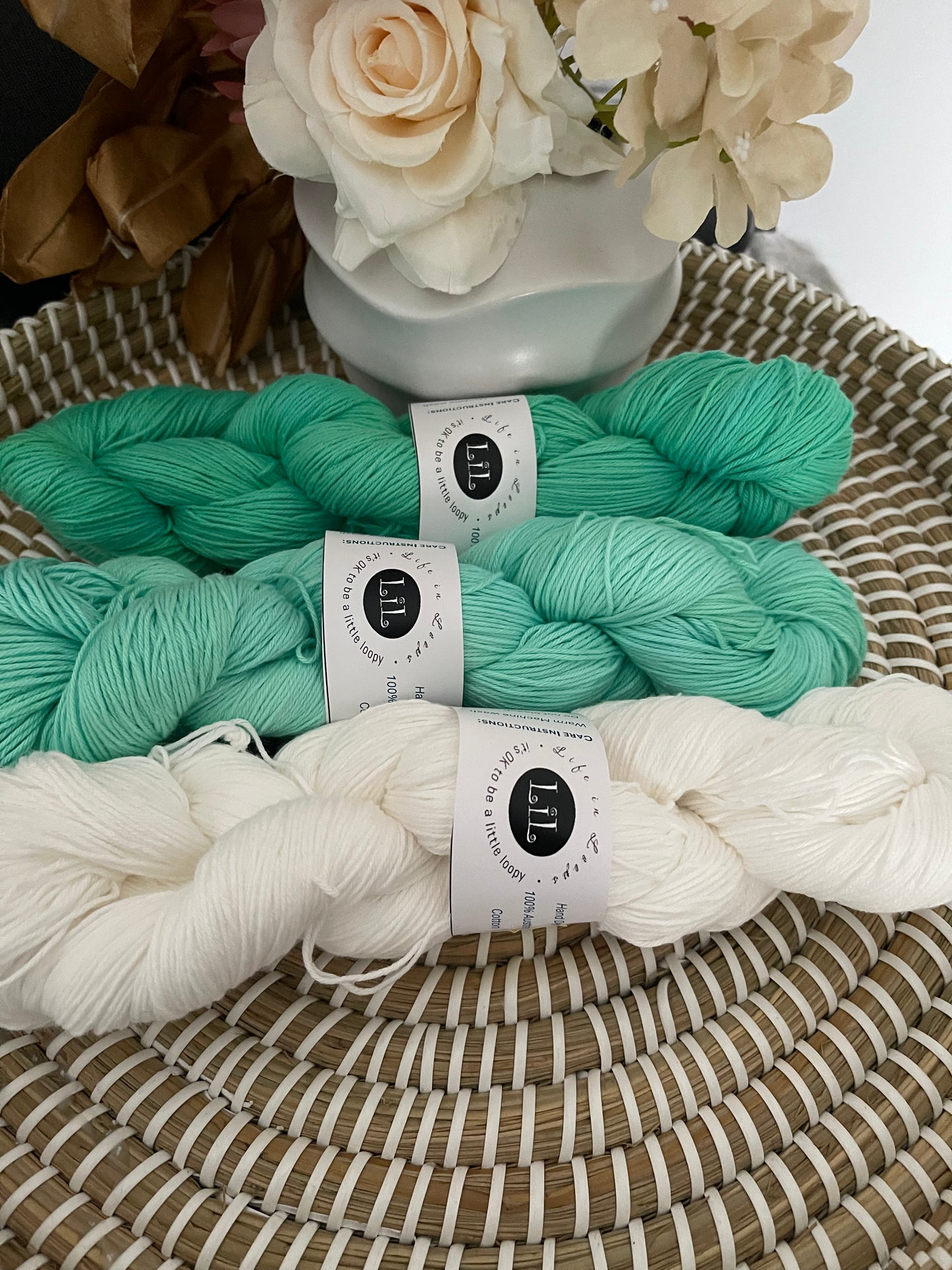 Hand-Dyed Cotton Yarn Boxes