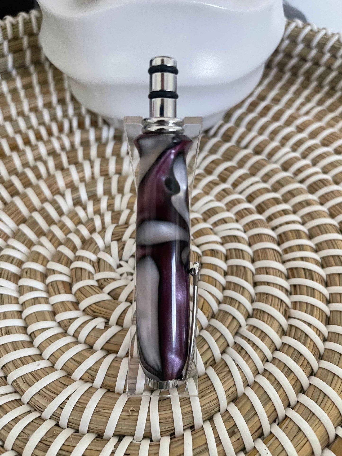 Smoky Mulberry Acrylic O-Ring Interchangeable Crochet Hook Handle