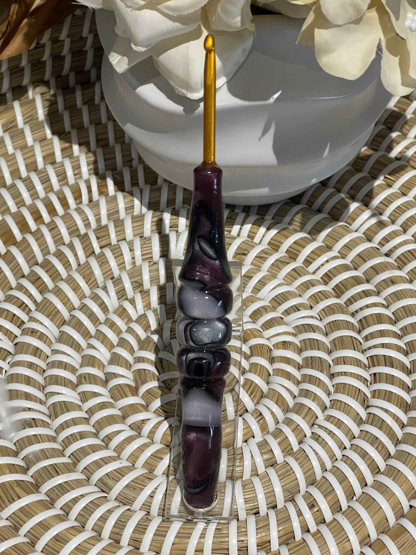 Purple Pearl Acrylic Crochet Hook – Armour Soft-Touch 4mm