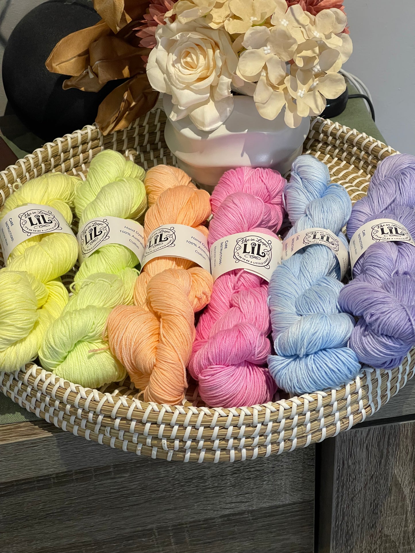 Australian Hand-Dyed Cotton Yarn Boxes - Ombré
