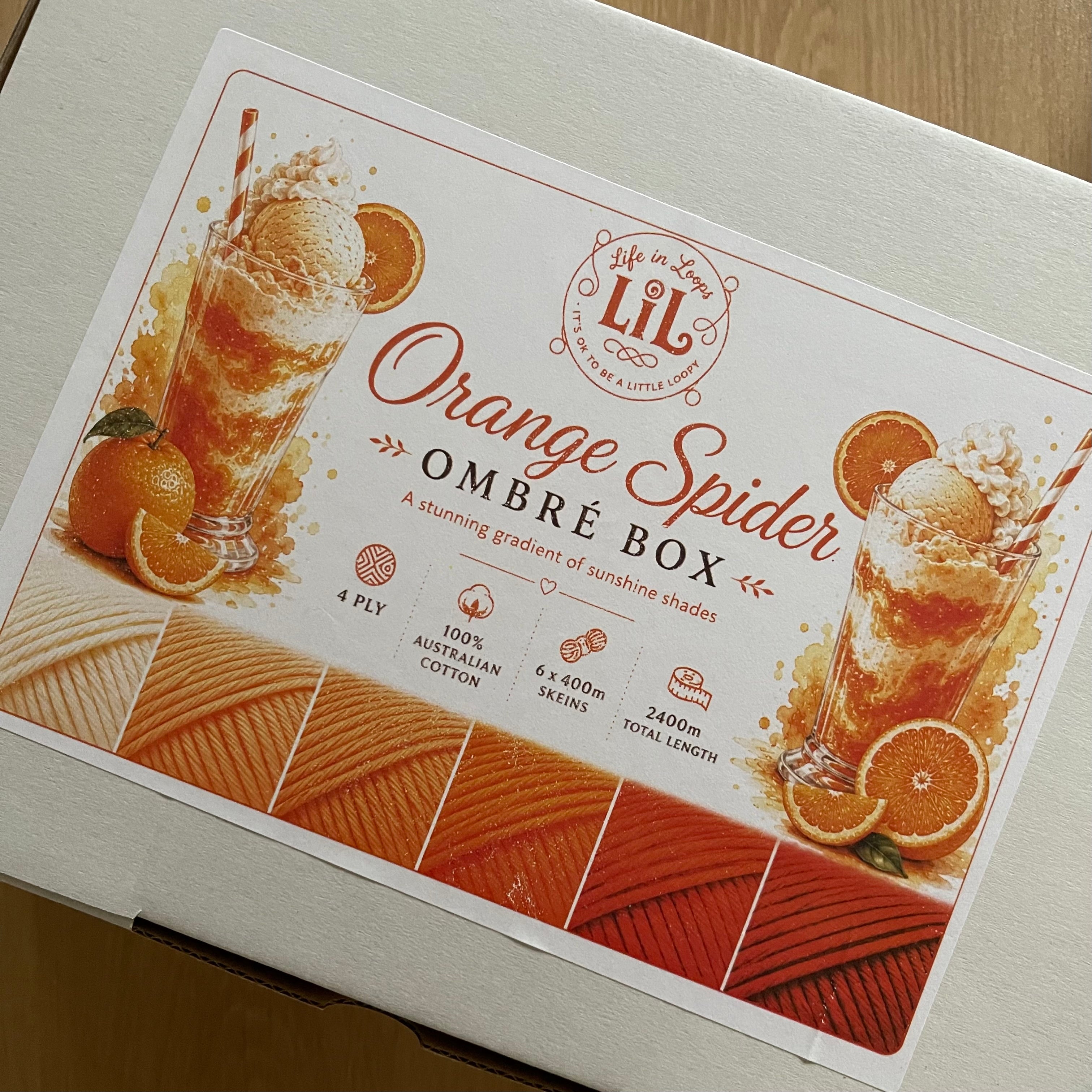 Orange Spider (Ombre Box)