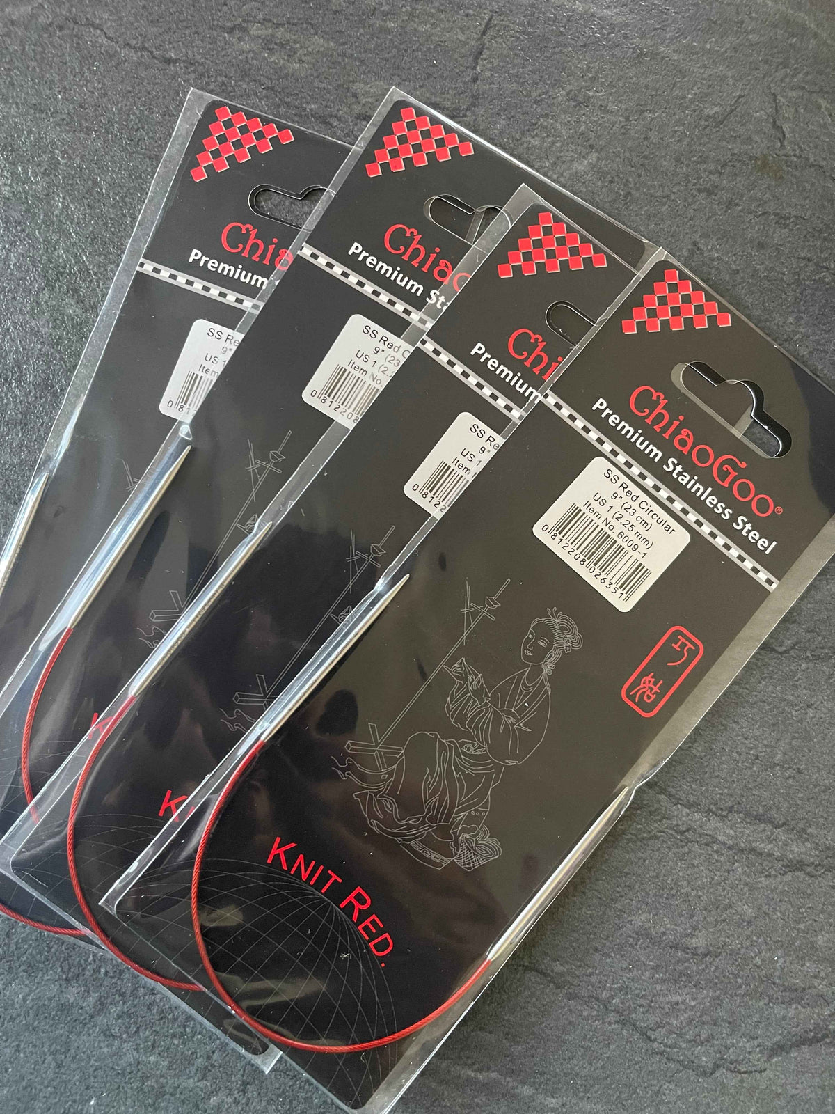 ChiaoGoo RED Lace 9" (23 cm) Circular Knitting Needles