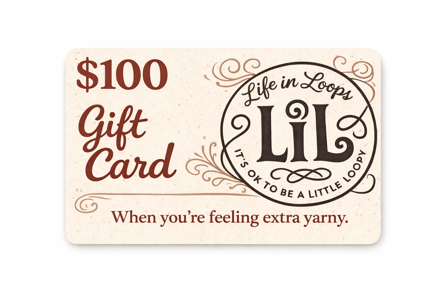 $100 Life in Loops Gift Card 🎁