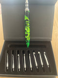 💚🖤 Emerald Eclipse – Interchangeable Crochet Hook Set