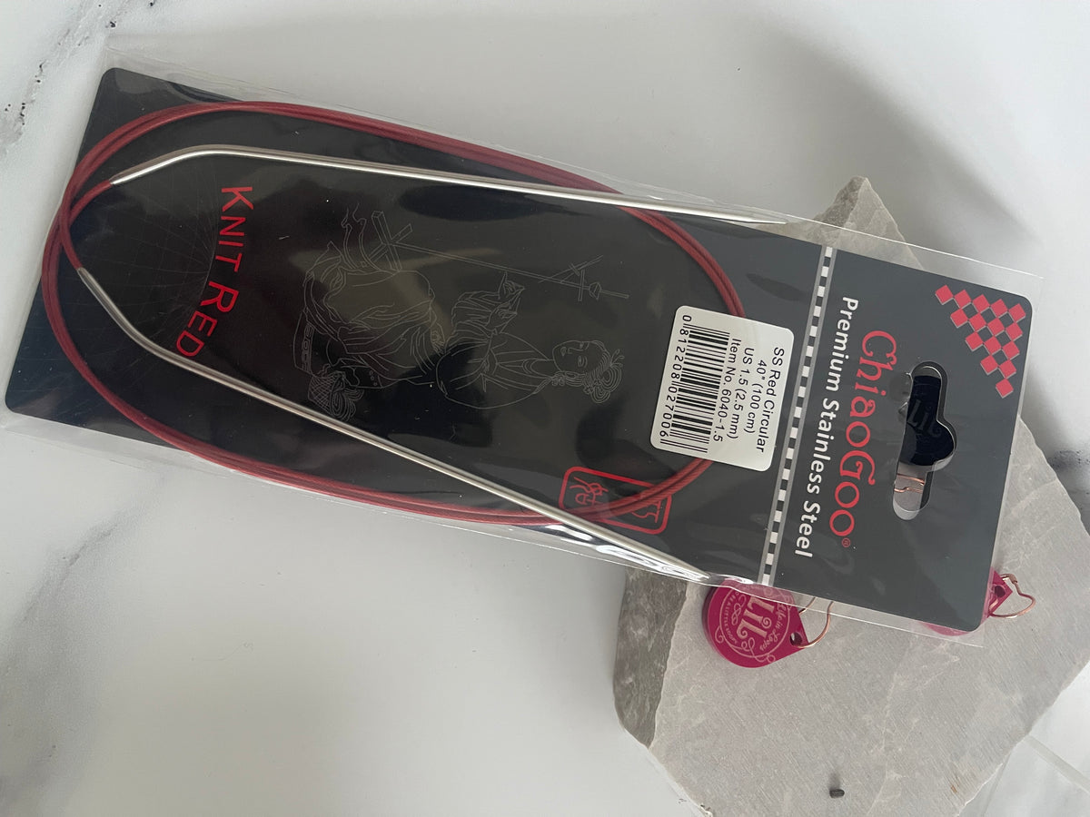 ChiaoGoo RED Lace 40" (100 cm)  Circular Knitting Needles