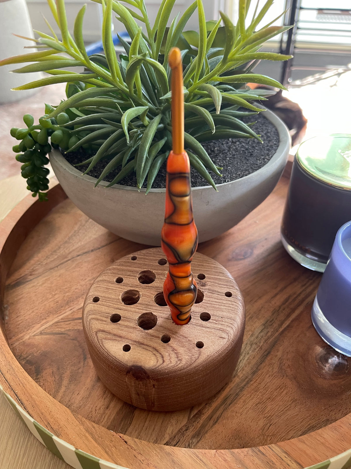 🐅 Tiger's Eye – 4.5mm Clover Soft Touch Crochet Hook