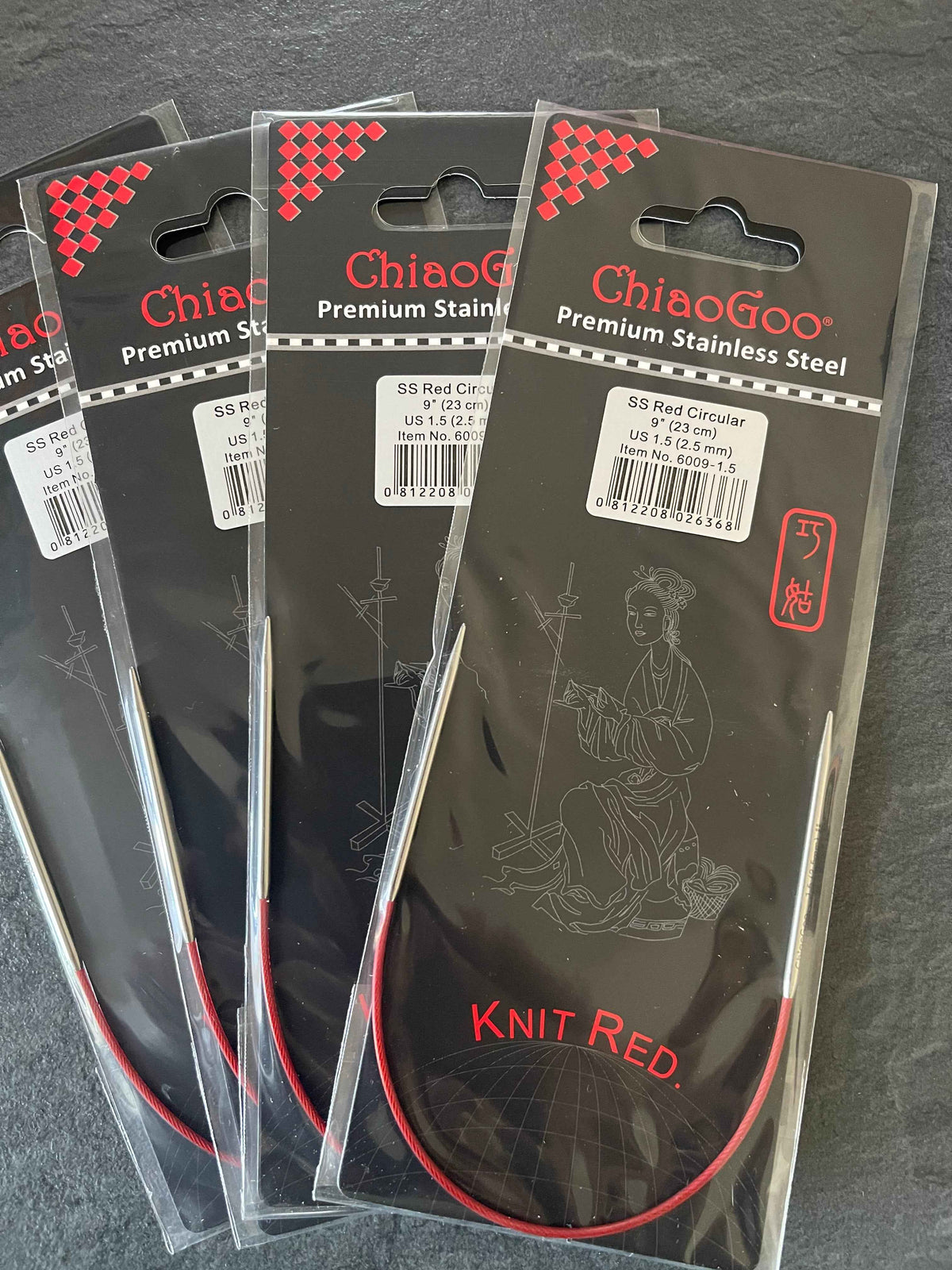 ChiaoGoo RED Lace 9" (23 cm) Circular Knitting Needles