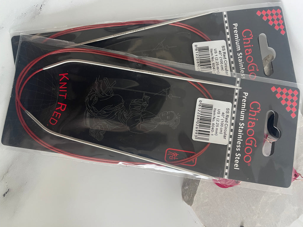 ChiaoGoo RED Lace 40" (100 cm)  Circular Knitting Needles