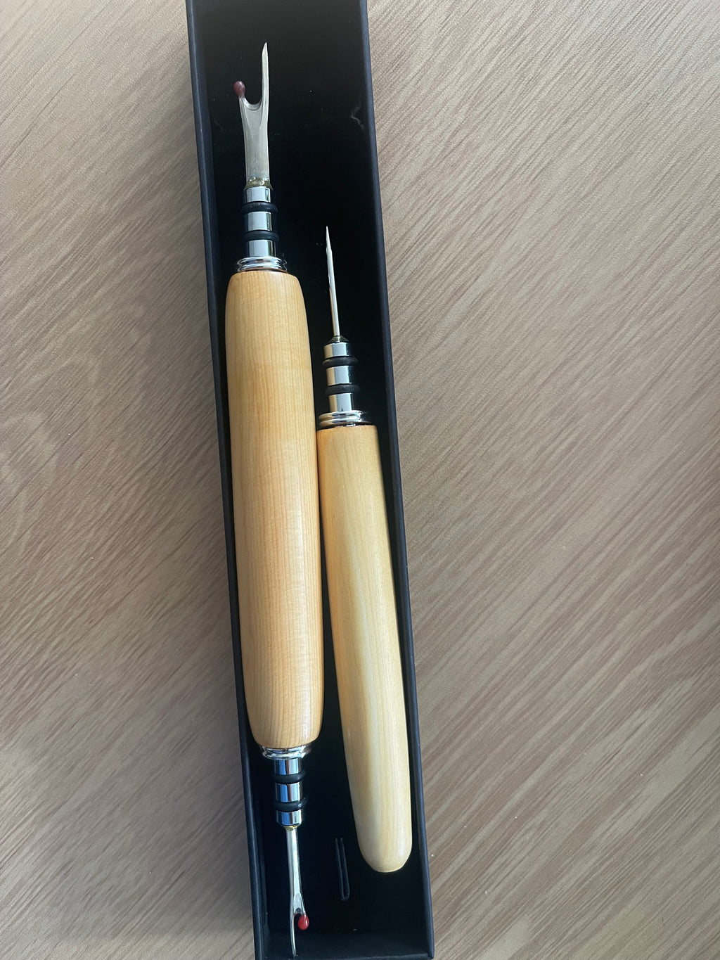 🌿 Huon Pine – Seam Ripper & Awl Kit