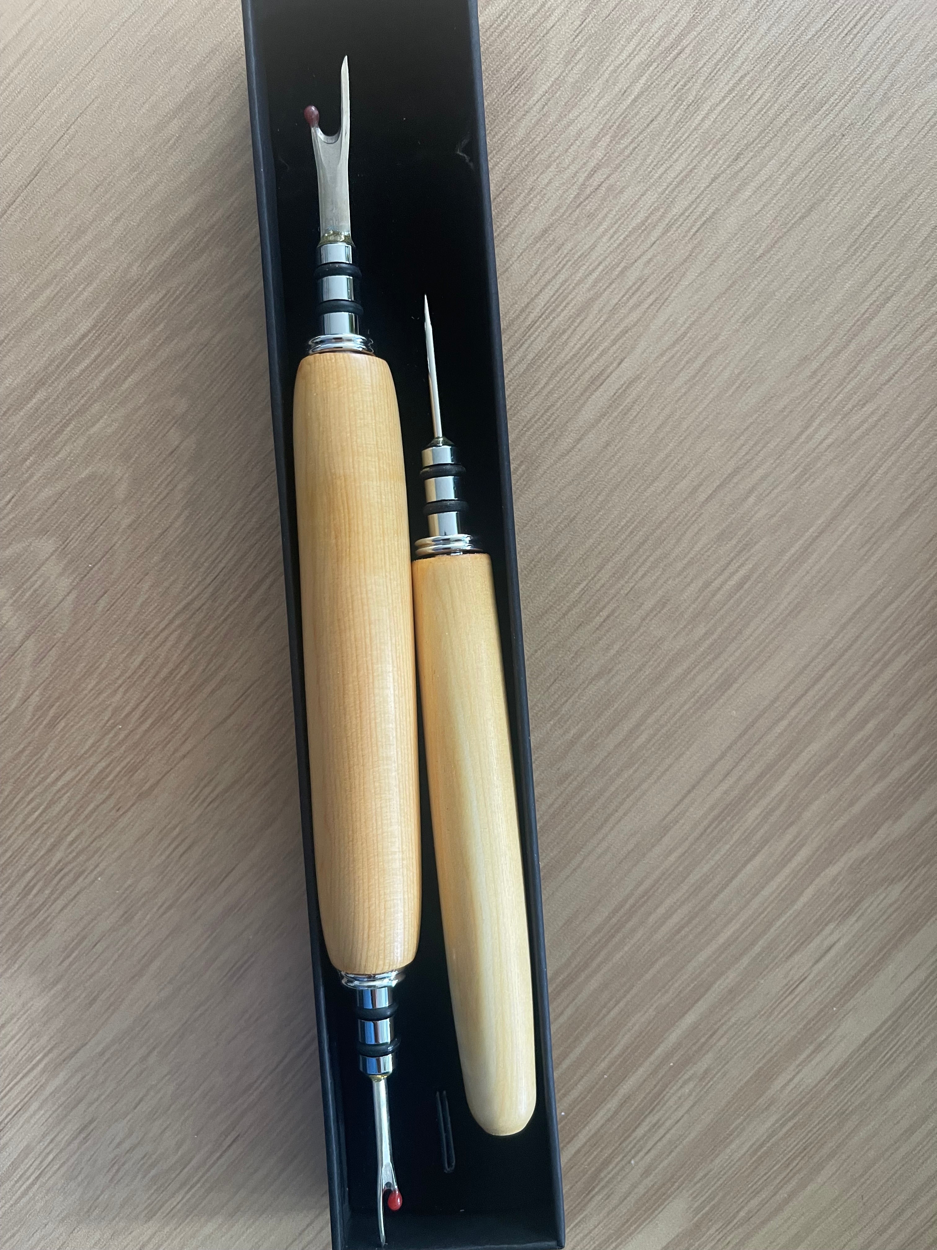 🌿 Huon Pine – Seam Ripper & Awl Kit