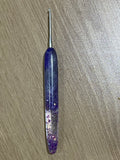 💜 Amethyst Mist – 2.0mm Resin Crochet Hook
