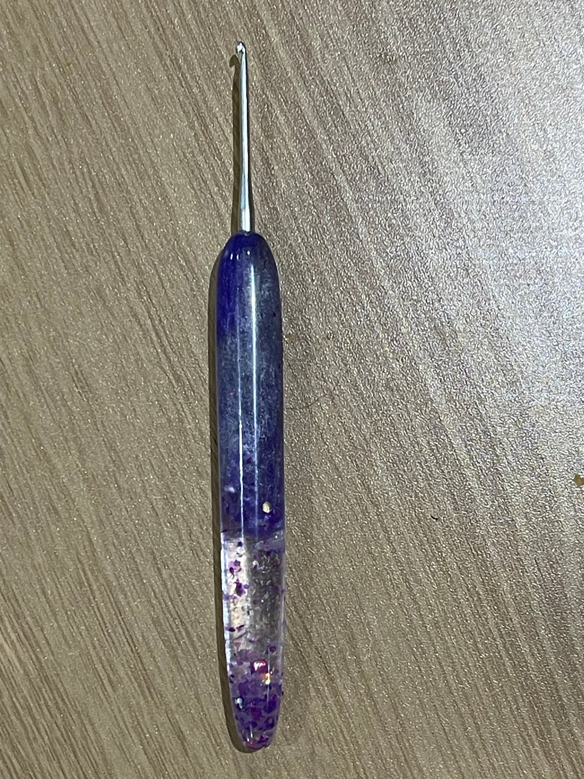 💜 Amethyst Mist – 2.0mm Resin Crochet Hook