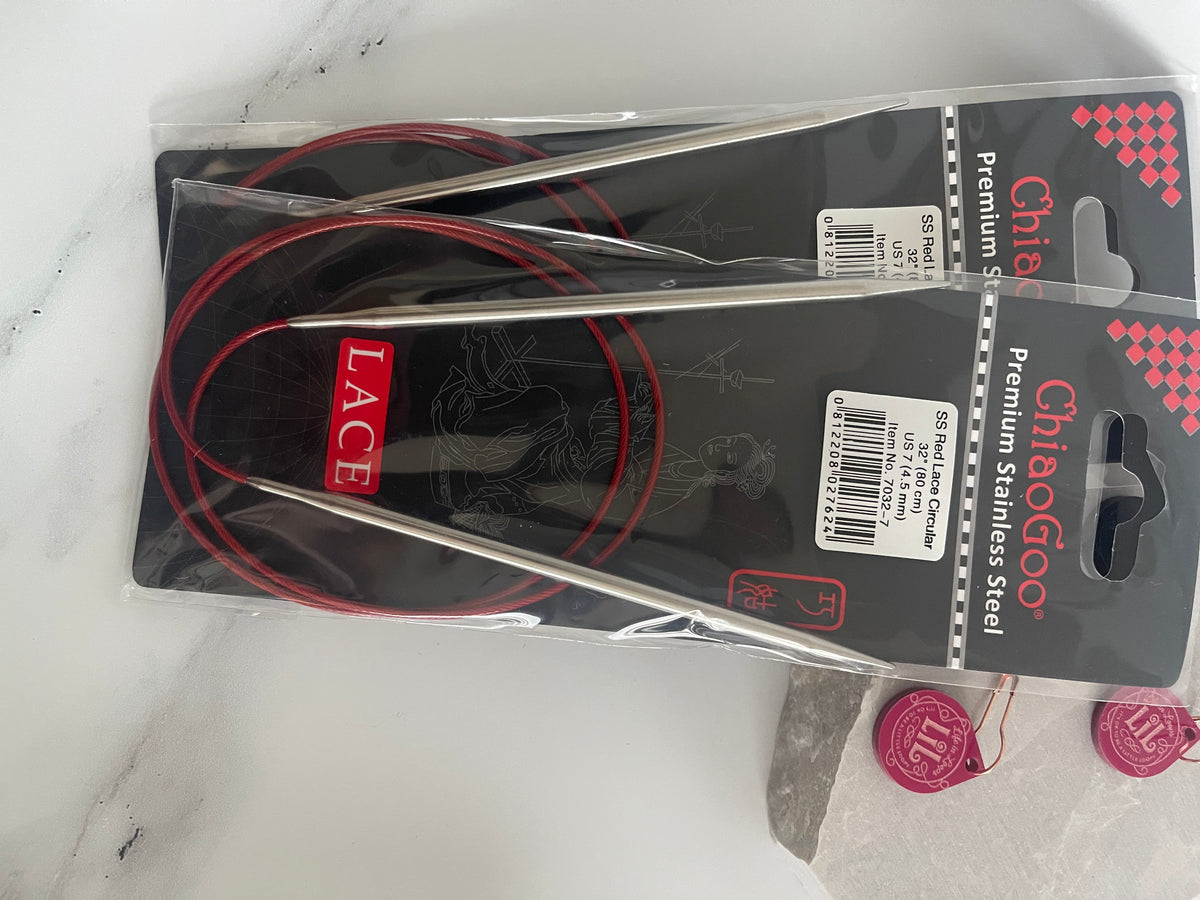 ChiaoGoo RED Lace 40" (100 cm)  Circular Knitting Needles