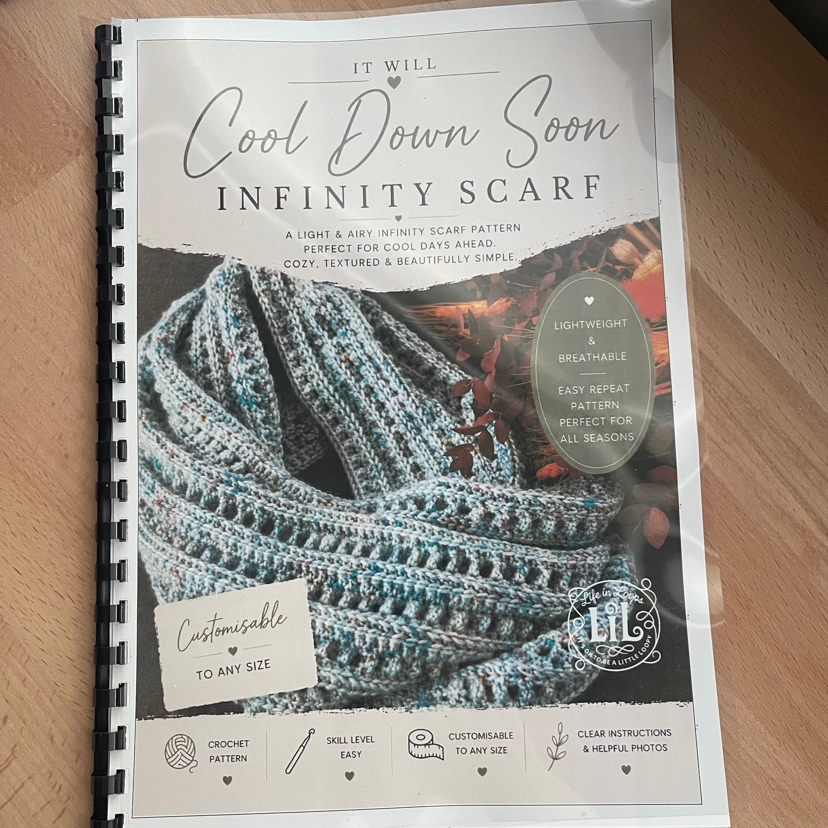 It will cool down soon - Infinity Scarf Crochet Pattern