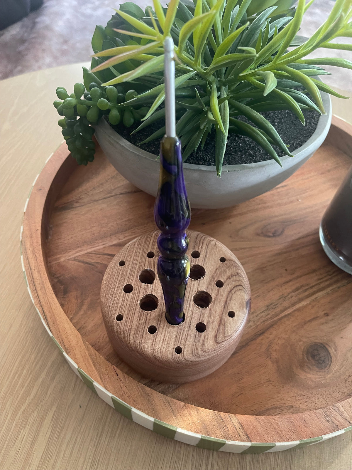 💜✨ Bronzed Amethyst – 4.0mm Clover Amour Crochet Hook