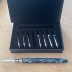 Steel Blue Acrylic O-Ring Interchangeable Crochet Hook Set