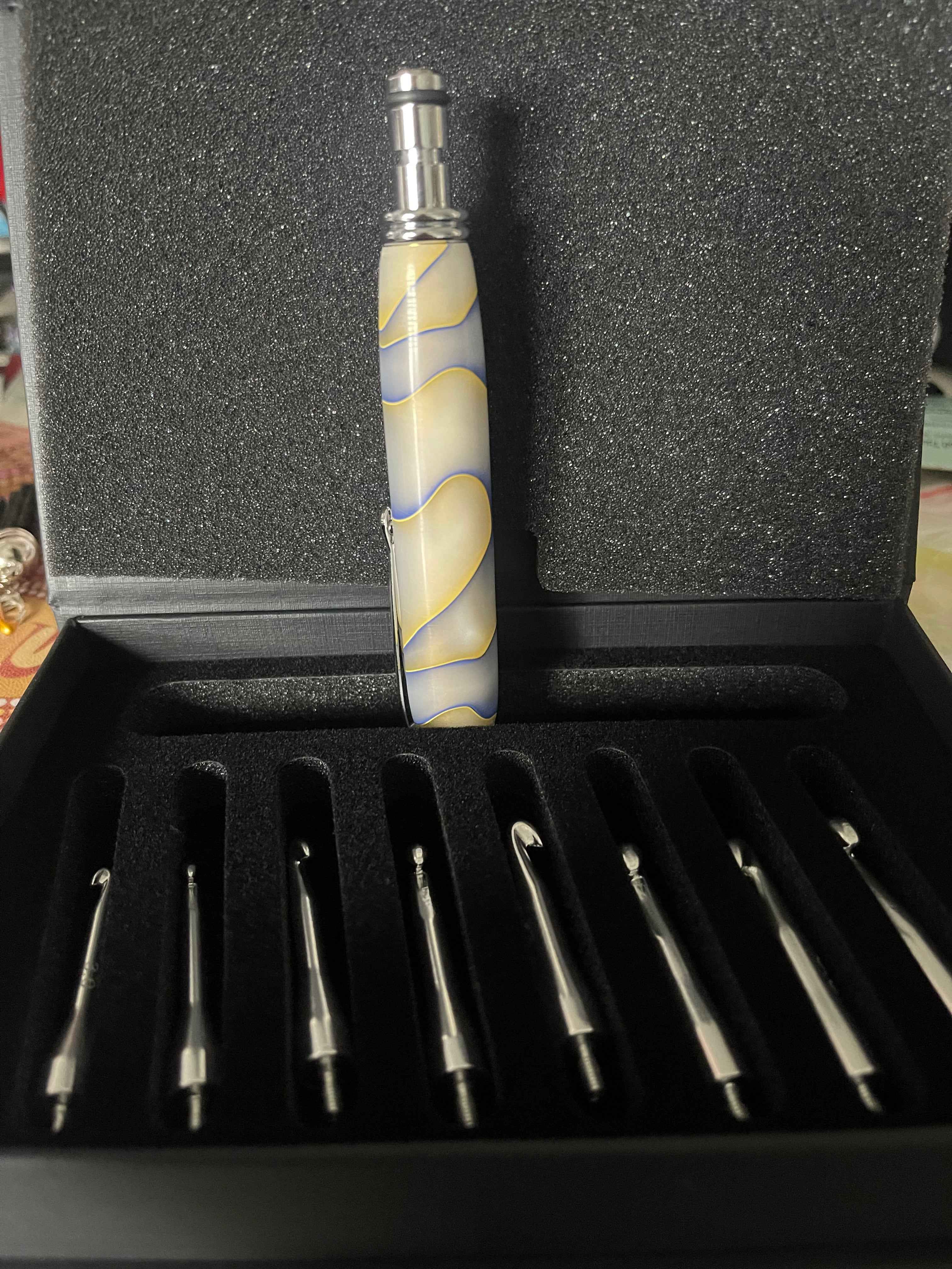 Coastal Glow Acrylic O-Ring Interchangeable Crochet Hook Set