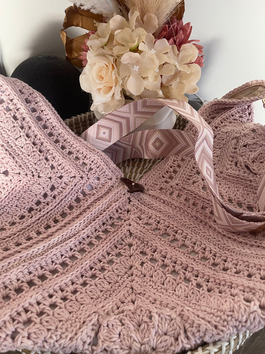 Ma Ma's Tote Bag - Dusty Pink