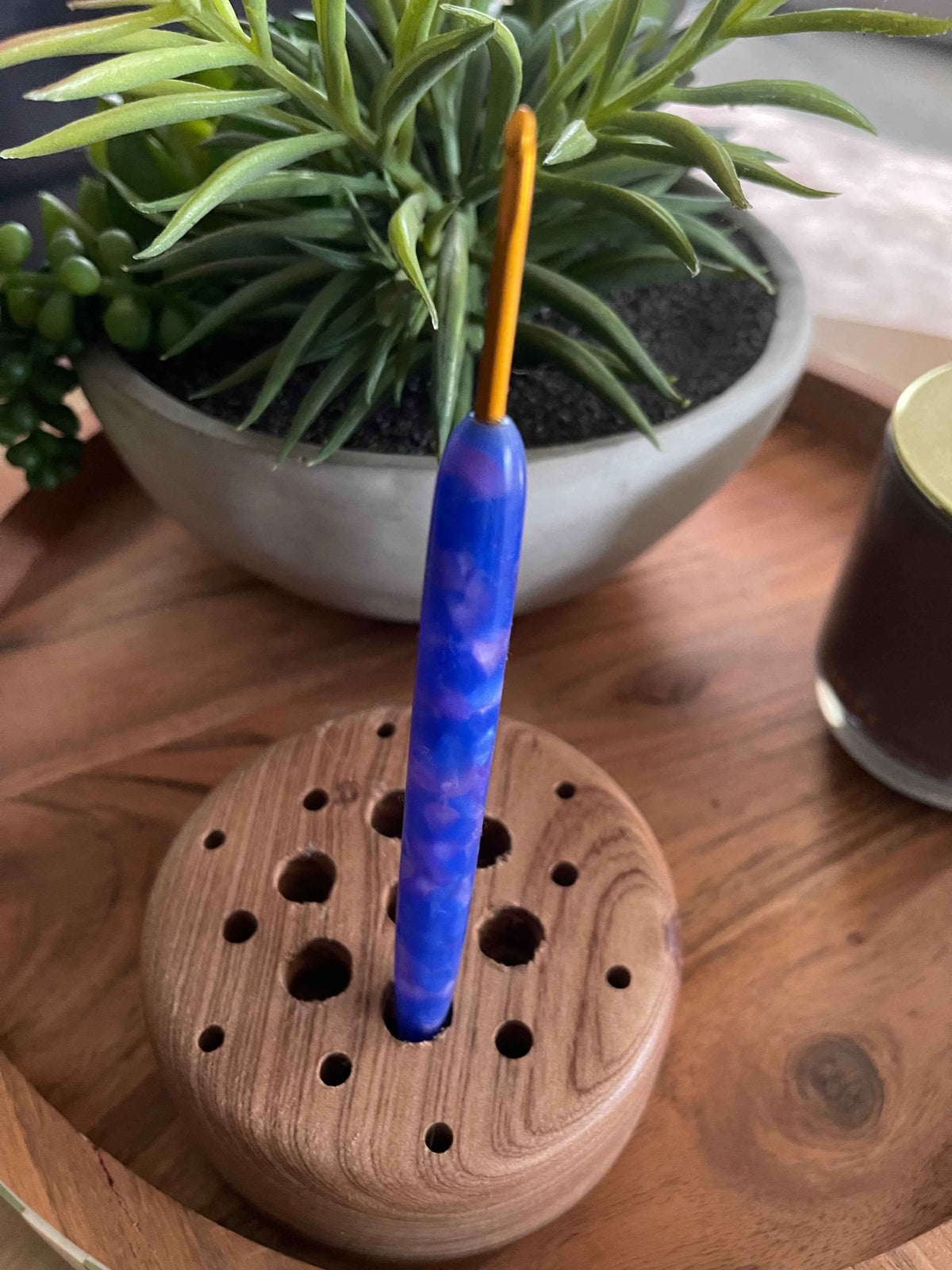 💜🐢 Purple Turtle – 3.25mm Clover Soft Touch Crochet Hook