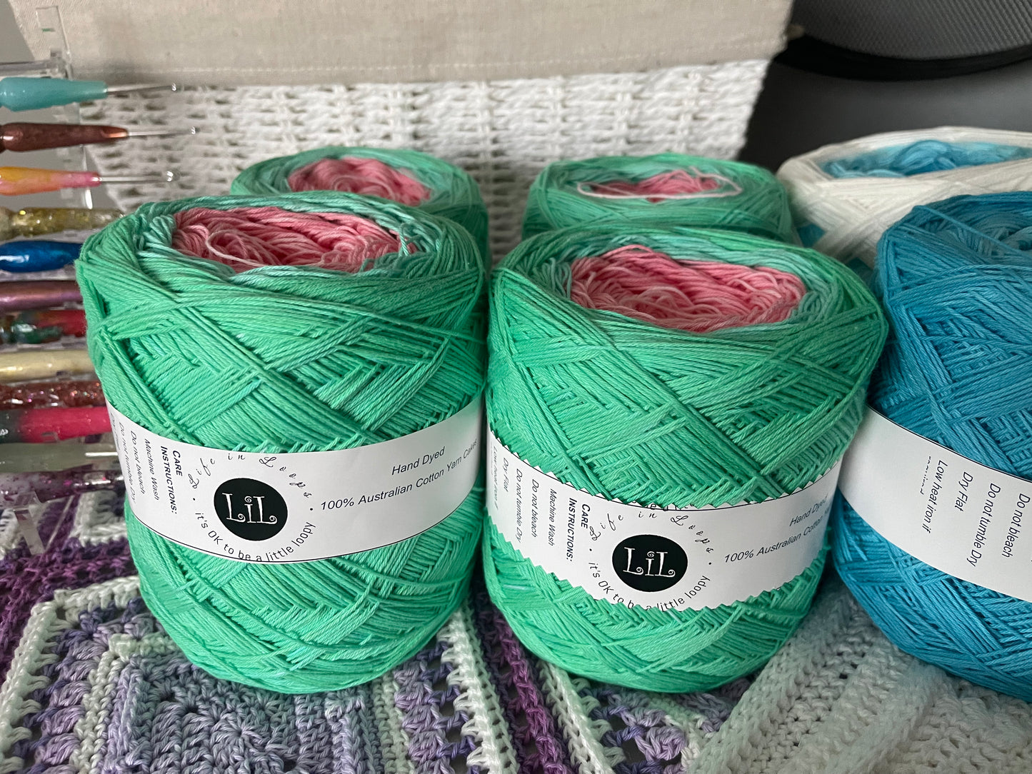 2025 FibreFest Release - Hand Dyed Cotton Yarn - Yarn Cakes