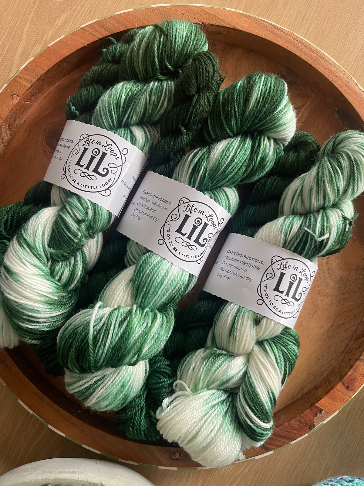 🥑 Avocado Smash – Hand-Dyed Sock Yarn Set