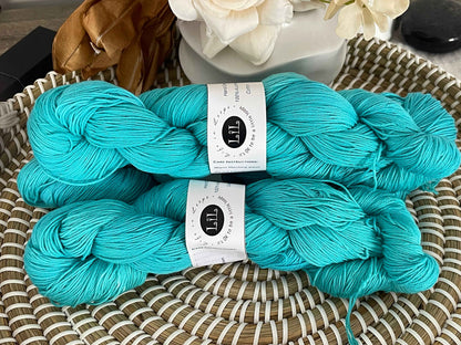 Australian Hand-Dyed Cotton Yarn - 100g Semi Tonal