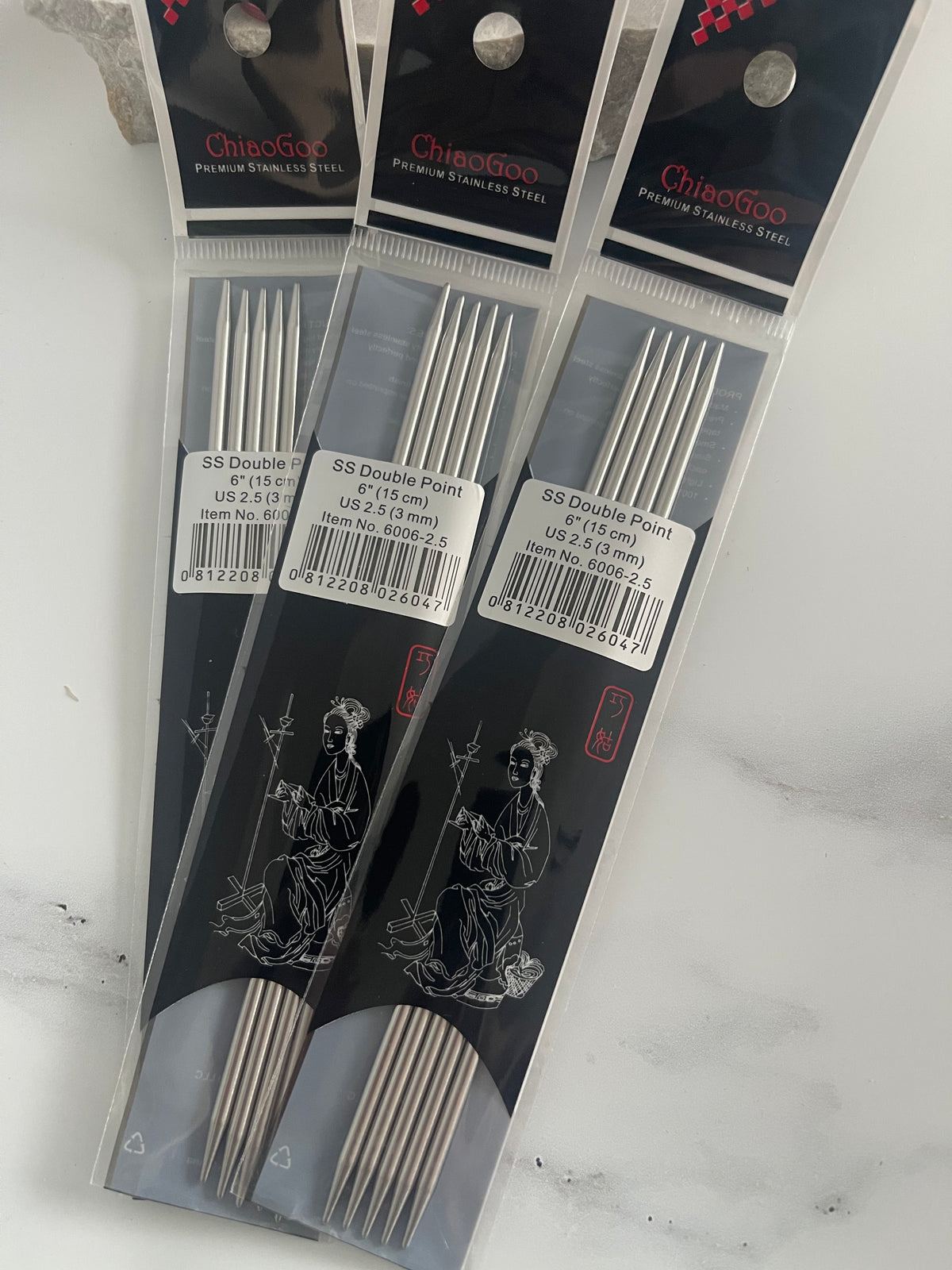ChiaoGoo Double Pointed Knitting Needles – 15cm (6")