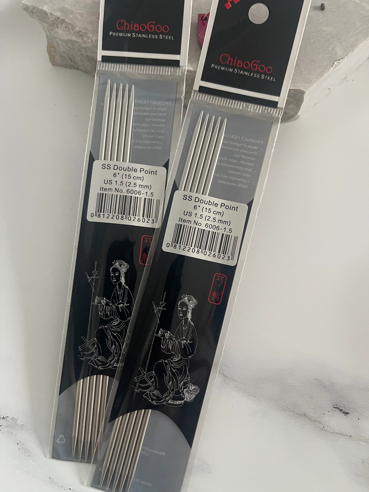 ChiaoGoo Double Pointed Knitting Needles – 15cm (6")