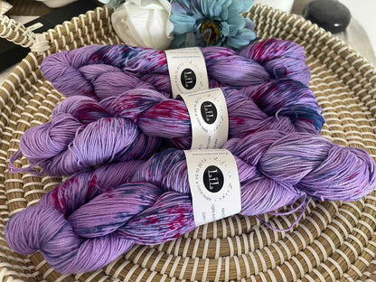 Hand Dyed Cotton Variegated Yarns 100g for Knitting and Crocheting Projects