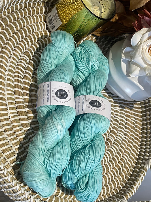 Hand Dyed Cotton Yarn - 100g Semi Tonal
