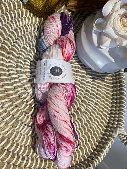 Australian Hand Dyed Cotton Speckles Yarn - 100g