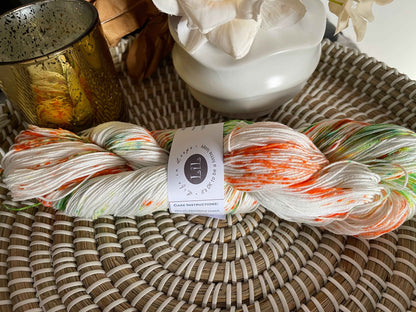 Australian Hand Dyed Cotton Speckles Yarn - 100g