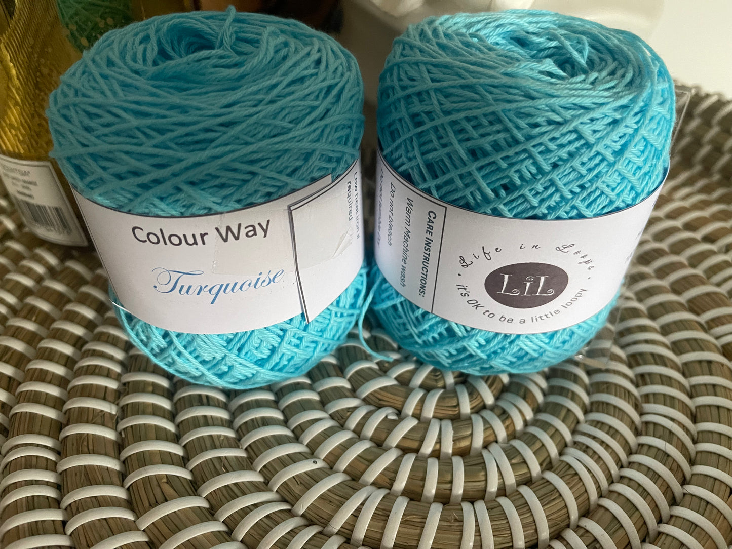 Hand Dyed Cotton Yarn - 50g 4 ply Plain/Semi Tonals