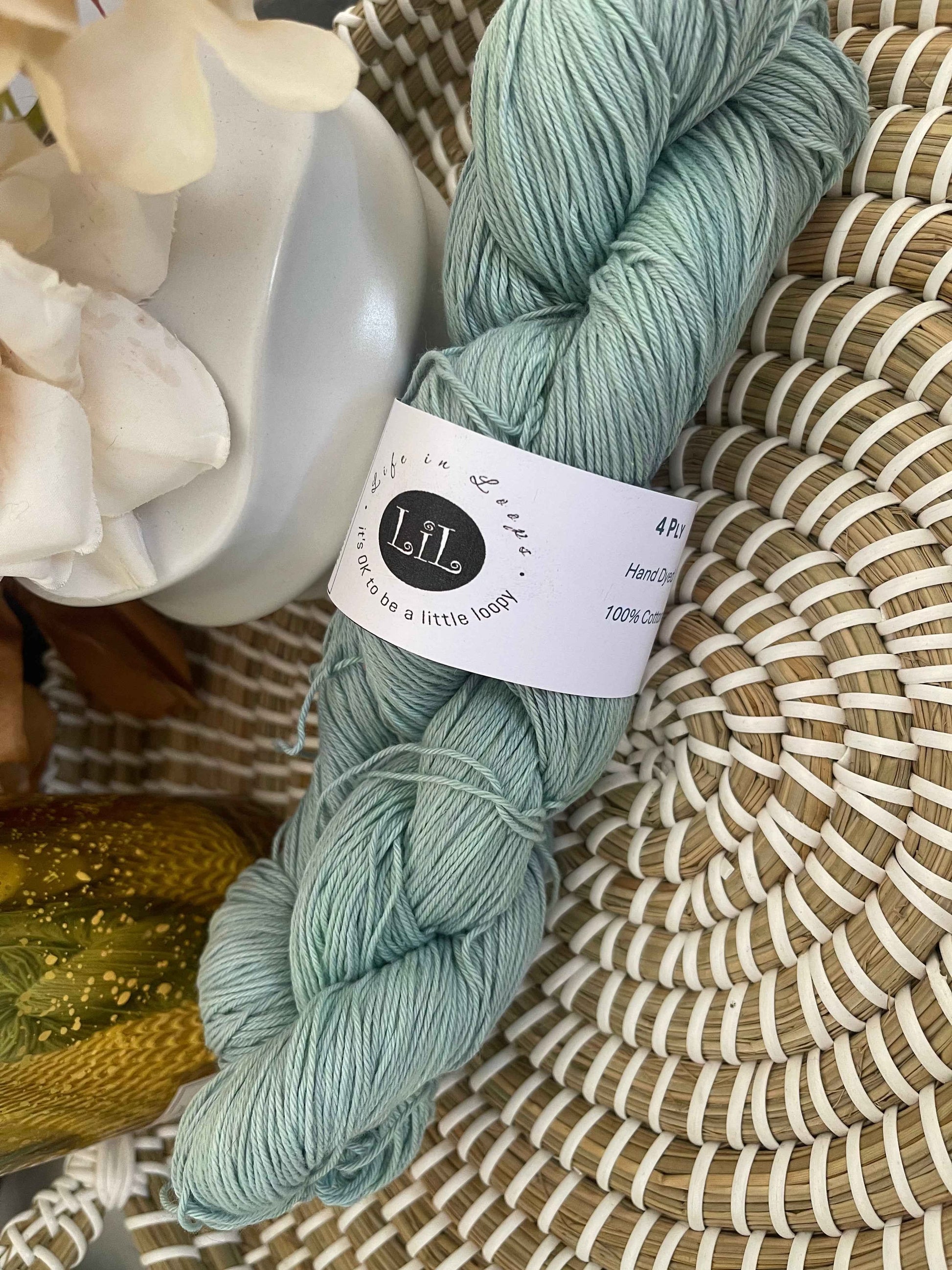 Australian Hand-Dyed Cotton Yarn - 100g Semi Tonal