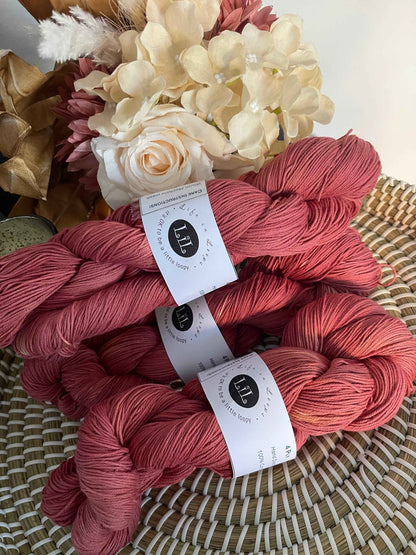 Australian Hand-Dyed Cotton Yarn - 100g Semi Tonal
