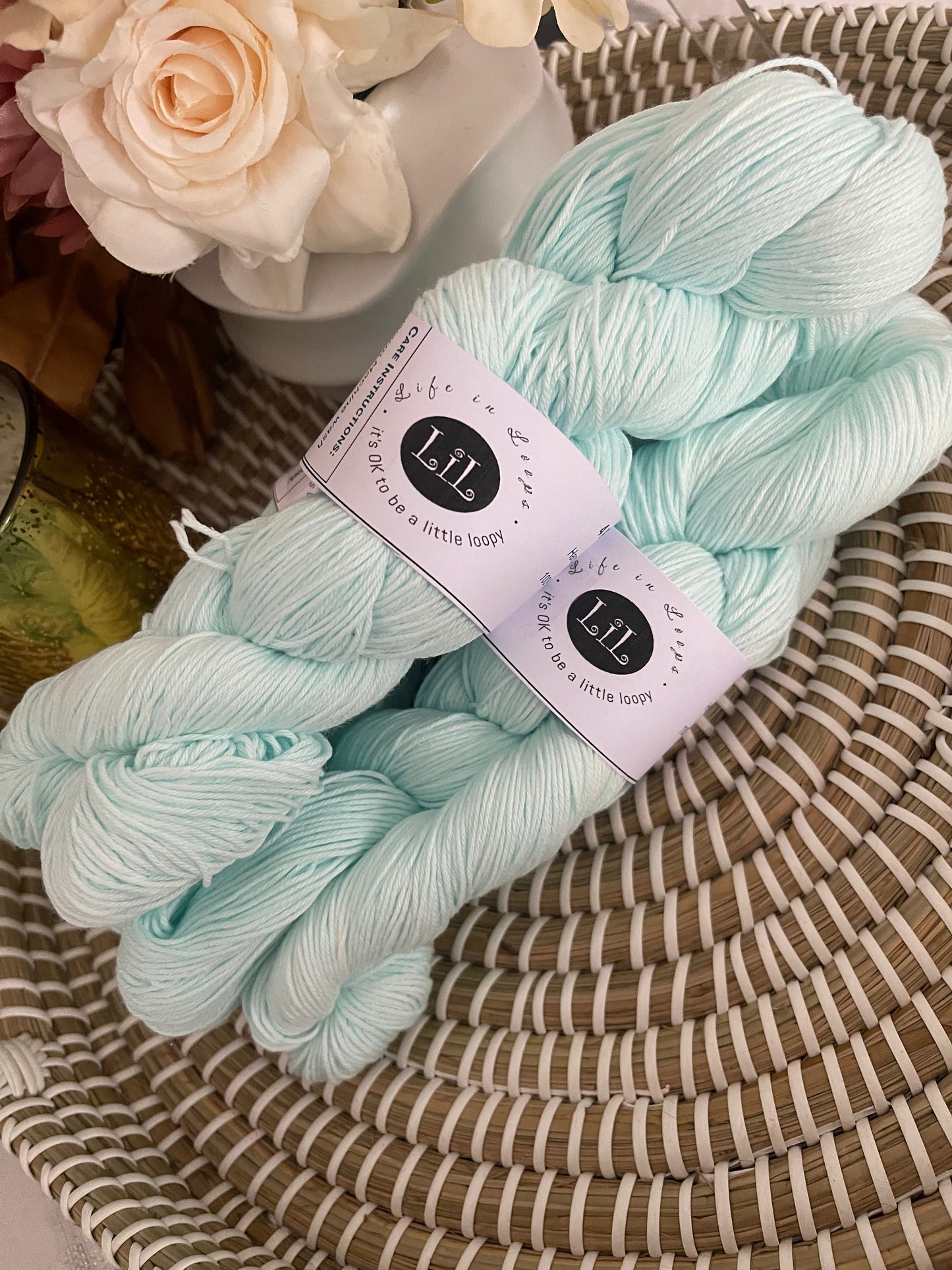 Hand Dyed Cotton Yarn - 100g Semi Tonal