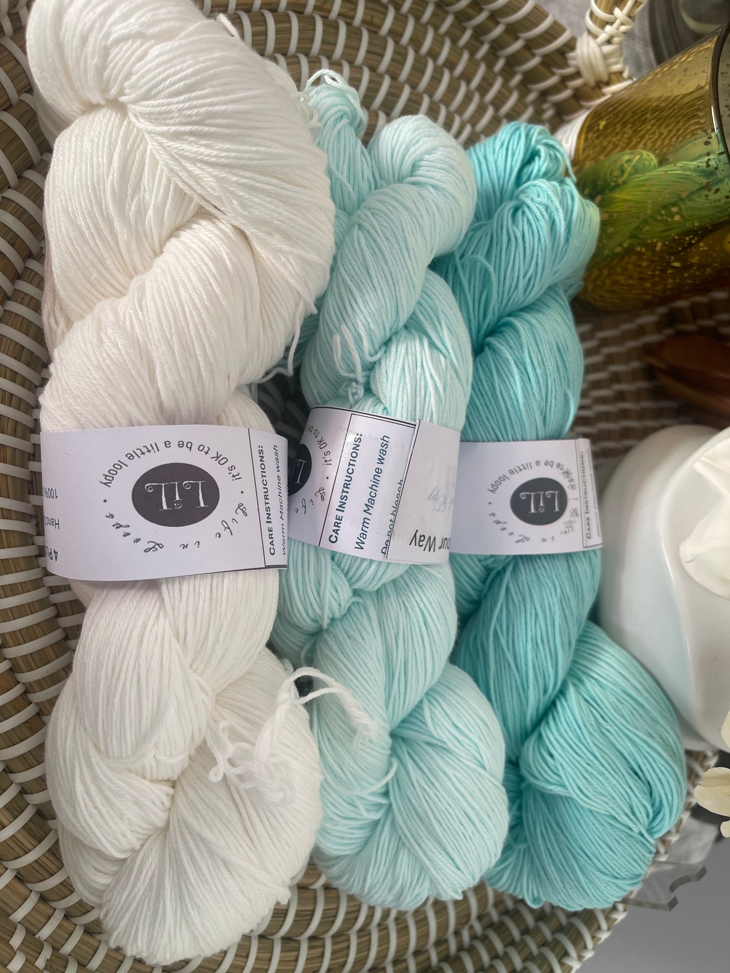 Hand-Dyed Cotton Yarn Boxes