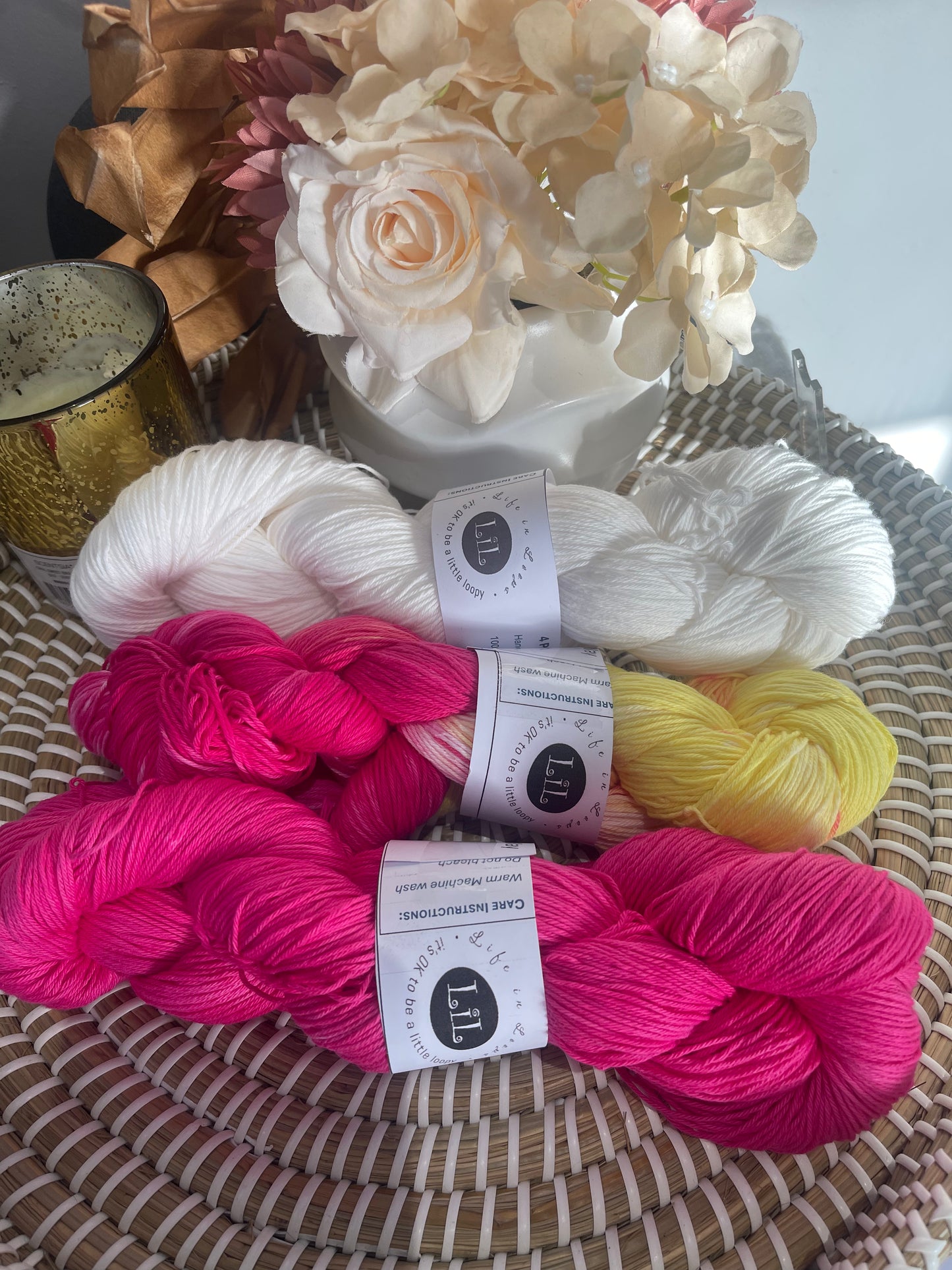 Hand-Dyed Cotton Yarn Boxes