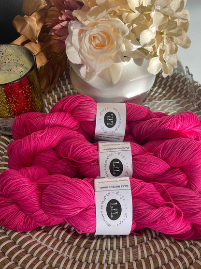 Australian Hand-Dyed Cotton Yarn - 100g Semi Tonal