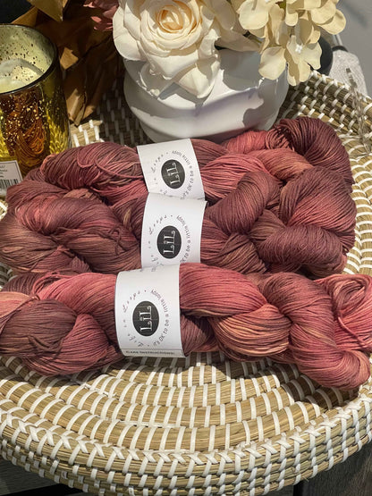 Hand Dyed Cotton Variegated Yarns 100g for Knitting and Crocheting Projects