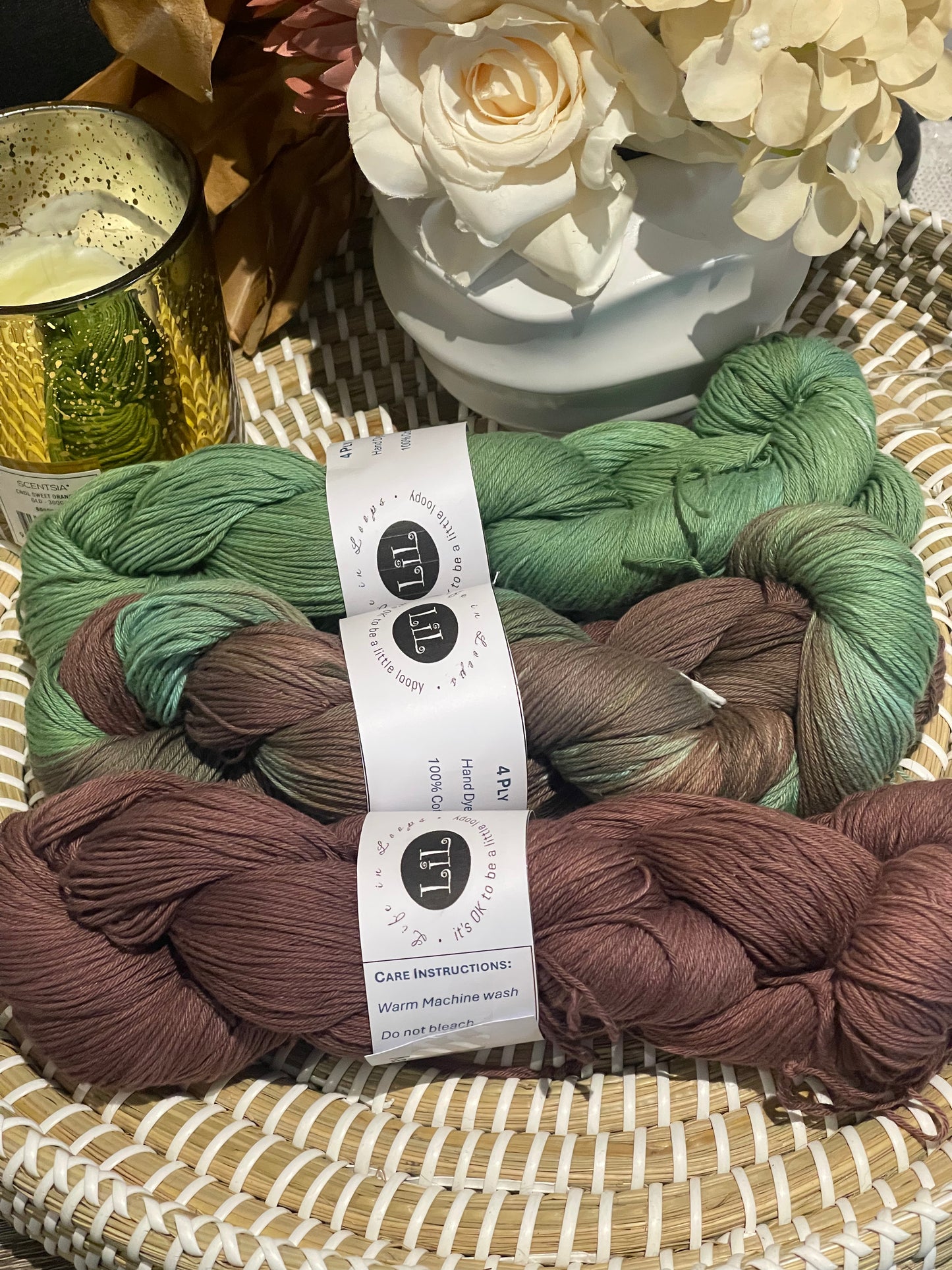 Hand-Dyed Cotton Yarn Boxes